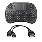 Mini Wireless Keyboard 2.4GHz Touch-pad Mouse Combo Plus OTG Cable - TV xStream, Compatible with Firesticks, Android TV Box, IPTV, 4K Media Stick, Smart TV, PC, X-Boxes +More