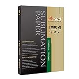 A-SUB Sublimation Paper 11x17 Inch 110 Sheets ONLY Compatible with Sublimation Printer and Sublimation Ink 125g