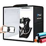 PULUZ Light Box Photography, 12'x12' Professional Dimmable Shooting Tent Kit with CRI 95 White Lighting 112 LEDs Lights + 6 Photo Backdrops for Product Display (Black)
