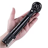 2 in 1 Bike Tire Pump & Shock Pump- Mini Hand Bike Pump Portable- 300PSI Bicycle Air Pump with Pressure Gauge- Presta and Schrader Valves Compatible