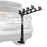Allen Sports Deluxe Locking Quick Release 4-Bike Carrier for 2 Inch Hitch, Model 542QR, Black