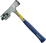 ESTWING Shingler's Hammer - 28 oz Roofer's Tool with Milled Face & Shock Reduction Grip - E3-CA