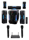 Rockville Hybrid Home Theater Karaoke Machine System w/8' Sub+(2) Wireless Mics