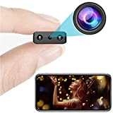 Small Wireless WiFi Camera Hidden Spy Security Cameras,Mini Nanny Cam Smart Home Cams Pet Dog Camera Indoor Outdoor Baby Camera 1080P Remote Portable Camera Phone APP Room Camera
