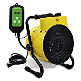 AKUSAKO Electric Greenhouse Heater With Digital Thermostat Controller For Green House,Grow Tent, Flower Room, Overheat Protection, Fast Heating, Spray Water Proof