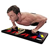 POWER PRESS Push Up Board – Home Workout Equipment, Push Up Bar with 30+ Color Coded Combo Positions for Exercise – Portable Gym Accessories for men and Women, Strength Training Equipment, Original