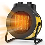 Space Heater, Upgrade 1500W Electric Portable Space Heater with 3Modes, Overheat & Tip-Over Protection,90° Adjustable Angle, Garage, Indoor Use