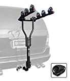 Tyger Auto TG-RK3B101S 3-Bike Hitch Mount Bicycle Carrier Rack | Free Hitch Lock & Cable Lock | Compatible with Both 1.25' and 2' Hitch Receiver