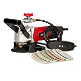 ZFE 800W/110V Variable Speed 4'' Wet Polisher/Grinder & Granite Diamond Polishing Pads Concrete Polisher Stone Polisher for Granite/Marble/Concrete/Stones