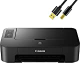 Can-on PIXMA TS Series Inkjet Photo Black Wired Printer, Copier, USB Connectivity Only, with Bools USB Printer Cable