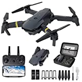 E58 Drone with Camera for Adults/Kids Foldable RC Quadcopter Drone with 4K HD Camera, WiFi FPV Live Video, Altitude Hold, One Key Take Off/Landing, 3D Flip, APP Control
