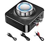 Bluetooth 5.0 Audio Receiver, Wireless Audio Adapter for Home Stereo Music Streaming Sound System/Speakers/Home Theater/Car with 3.5mm AUX/RCA/TF Card Playback, Work with Smart Phone Tablet