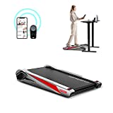 Egofit Walker Pro Small Under Desk Electric Treadmill Walking Machine, Installation-Free with LED Display, Remote Control and APP Control, Compact Fit Standing Desk Exerciser for Home Office Use