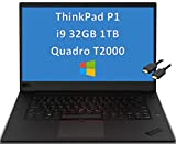 2022 Lenovo Thinkpad P1 Gen 3 15.6' FHD Mobile Workstation Laptop (Intel 8-Core i9-10885H, 32GB RAM, 1TB PCIe SSD, Quadro T2000 Graphics) Backlit, Fingerprint, Windows 10 / 11 Pro + IST Cable