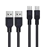 PS3 Controller Charger Cable, 2Pack 10FT Long Mini USB Data Sync Transfer Charging Cord Compatible with Playstation 3, PS3 Slim, PS Move Controller