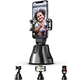 Selfie Stick, 360° Rotation Auto Face&Object Tracking Live Broadcast Streaming Smart Shooting Camera Phone Mount,Cature 360°Camera Men Selfie Mount Auto Countdown for All Cellphone(Black)