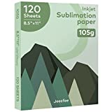Sublimation Paper - 8.5 x 11 Inches (A4), 120 Sheets 105g for Any Inkjet Printer with Sublimation Ink, Heat Transfer Sublimation for T-shirt, Mugs, Light Fabric（A4)