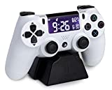 Paladone Playstation White Controller Alarm Clock, Regular, Multicolor