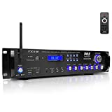 Pyle Bluetooth Hybrid Amplifier Receiver - Home Theater Pre-Amplifier with Wireless Streaming Ability, MP3/USB/SD/AUX/FM Radio (3000 Watt)