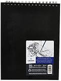 Canson Artist Series Comic and Manga Sketchbook, Wirebound Pad, 8.5x10 inches, 80 Sheets (65lb/96g) - Artist Paper for Adults and Students - Graphite, Charcoal, Pencil, Colored Pencil