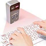 Heartbeat Laser Projection Keyboard, Bluetooth Virtual Keyboard with Keyboard/Mouse/Mobile Power/Mobile Bracket, Wireless Wired Connection Keyboard for Windows/iOS/Android