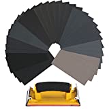 Bates- Sand Paper with 1 Handle, 36 Pack, Sandpaper, Sandpaper Assortment, Sand Paper Variety, Sanding Block, Sandpaper Block, Sandpaper for Wood, Automotive Sandpaper, Sand Block, Fine Grit Sandpaper