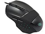 Rosewill LED Lighting Wired USB Gaming Mouse, Gaming Mice for Computer/PC/Laptop/Mac Book with 4000 DPI Optical Gaming Sensor and Ergonomic Design with 6 Buttons for Big Hand User(ION D10)