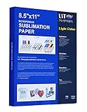 LIT Sublimation Paper 8.5x11 Inch, 150 Sheets 110gsm Heat Press Transfer Paper - For Epson Sawgrass Ricoh HP Inkjet Sublimation Printers With Sublimation Ink For Blank Sheets Mugs Tumblers T-shirts