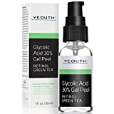 Glycolic Acid Gel Peel with Retinol Serum for Face, Exfoliate for Face, Chemical Peel for Face at Home for Wrinkles, Dark Spot & Acne, Liquid Exfoliant Men & Women by YEOUTH