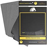 Graphite Transfer Paper - 9' x 13' - 50 Sheets - Waxed Carbon Paper for Tracing - MyArtscape (Black)