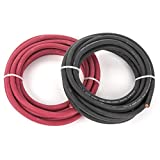 EWCS 1/0 Gauge Premium Extra Flexible Welding Cable 600 Volt - Combo Pack - Black+Red - 10 Feet of Each - Made in the USA