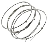 Jiayouy Strings Stainless Steel 4 String Bass Strings with Small Ball Ends 4 Strings/Set String Gauges: 046-100