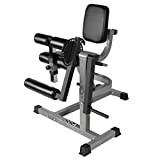 Valor Fitness CC-4 Adjustable Leg Curl Extension Machine 8 Positions- Plate Loaded Max Weight 150 lbs - Home Gym Hamstring Workout, Quad Exercise Equipment