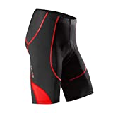 Santic Cycling Men's Shorts Biking Bicycle Bike Pants Half Pants 4D Coolmax Padded Red XL