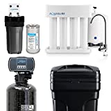 Aquasure Whole House Water Filtration Bundle w/Water Softener, 75 GPD RO System & Triple Purpose Sediment/GAC/Zinc Pre-Filter (48,000 Grains)
