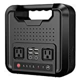 Portable Power Bank with AC Outlet, 220Wh/60000mAh 110V/300W Laptop Charger Battery Backup, External Battery Pack Power Supply for Home Emergency Outage, Outdoor Camping RV Trip Adventure