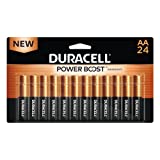 Duracell Coppertop AA Batteries with Power Boost Ingredients, 24 Count Pack Double A Battery with Long-lasting Power, Alkaline AA Battery for Household and Office Devices