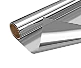 Arthome One Way Window Film Daytime Privacy Window Tint for Home UV Blocking Mirror Film Non-Adhesive Static Cling Heat Control Reflective Glass Film for Home and Office, 23.6 Inch x 8.3 Feet