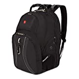 SWISSGEAR 1270 ScanSmart Laptop Backpack | Fits Most 17 Inch Laptops and Tablets | TSA Friendly Backpack | Ideal for Work, Travel, School, College, and Commuting - Black