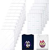 15 Pieces Heat Transfer Paper for Dark and Light Fabrics Printed Fabric Transfer Paper Inkjet Printer Iron on HTV for T-Shirt Bag Accessories, A4 Size