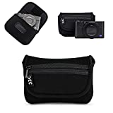 JJC Compact Camera Case Travel Pouch Sleeve for Canon G7X G9X G5X SX740 SX730 SX620 Sony ZV-1 ZV1 ZV-1F ZV1F RX100 VII VI VA IV Olympus TG-6 TG-5 TG-4 Fuji XP140 XP130 XP90 XP80 Ricoh GR III II & More