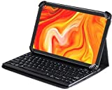 Navitech Folding Leather Folio Case & Stand with Bluetooth Keyboard Compatible with Asus MeMO Pad 7 (ME572C) 7' Tablet