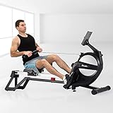 HouseFit Rowing Machine 300Lbs Weight Capacity for Home use 15-Level Magnetic Resistance Row Machine Exercise with LCD Display