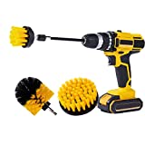Homblu 4 Pack Drill Brush Set,Power Scrubber Brush Cleaning Brush,Drill Brush Set Car Detailing for Grout, Floor, Tub, Shower, Tile, Bathroom and Kitchen Surface Scrub Brush for Shower (??)