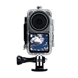 MAXCAM 45M Waterproof Housing for DJI Action 2, Protective 45m Underwater Dive Case Shell with Vertical Shooting Adapter for DJI Action 2 Action Camera