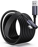 Amavasion Link Cable 16FT Compatible with Oculus/Meta Quest 2/Pro Accessories and PC/Steam VR,High Speed PC Data Transfer USB 3.0 to USB C Cable for VR Headset and Gaming PC(Black 16FT)