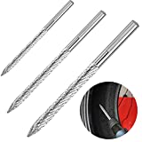3 Pack Tire Repair Carbide Burr Drill Bit 3 mm 4.5 mm 6 mm Automobile Car Tool Wire Cutter Tire Repair Tools for Tire Patch Plug Kit