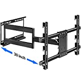 Chainstone Long Arm Corner TV Mount 30' Extension Full Motion TV Wall Mount Bracket for Most 37-70 Inch, Up to 121 Lbs Flat Screen, Curved TVs, Universal TV Mount with VESA up 600x400mm