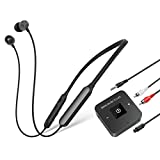 Golvery Wireless Headphones for TV Watching w/ Bluetooth Transmitter Adapter (Digital Optical AUX RCA), Bluetooth 5.0 Rechargeable Earbuds Headset Hearing Set for Seniors, Plug n Play, No Audio Delay