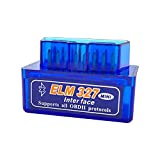 Mini ELM327 OBDII Car Auto Diagnostic Scanner Car Failure Detector Professional Bluetooth Scan Tool and Code Reader for Android Windows